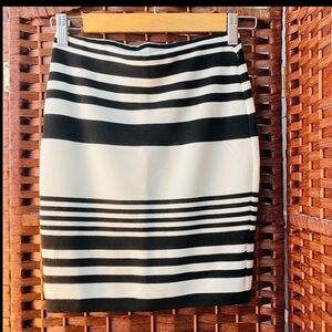 Forever 21 Striped Pencil Mini Skirt XS